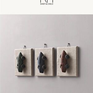 RH baby & child Vintage linen roadster Car Wall Decor Set